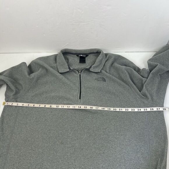 The North Face Size XXL 1/4 Zip Pullover Men’s Fleece Gray Lightweight Outdoor - Picture 11 of 12
